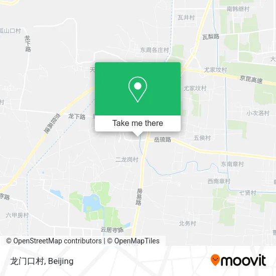 龙门口村 map
