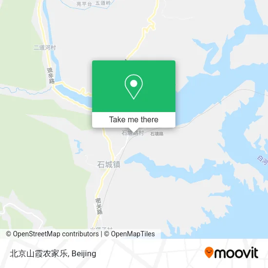 北京山霞农家乐 map