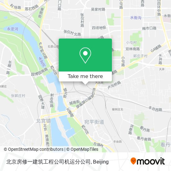 北京房修一建筑工程公司机运分公司 map