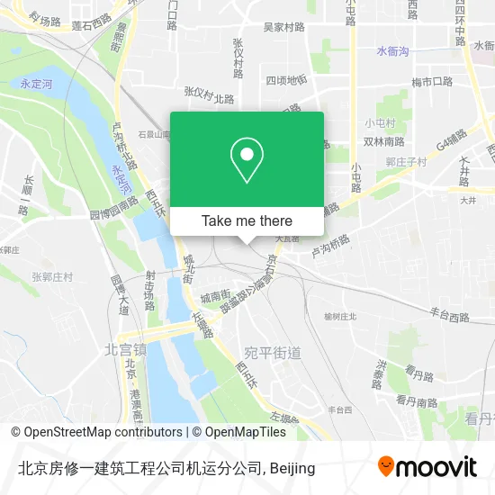 北京房修一建筑工程公司机运分公司 map