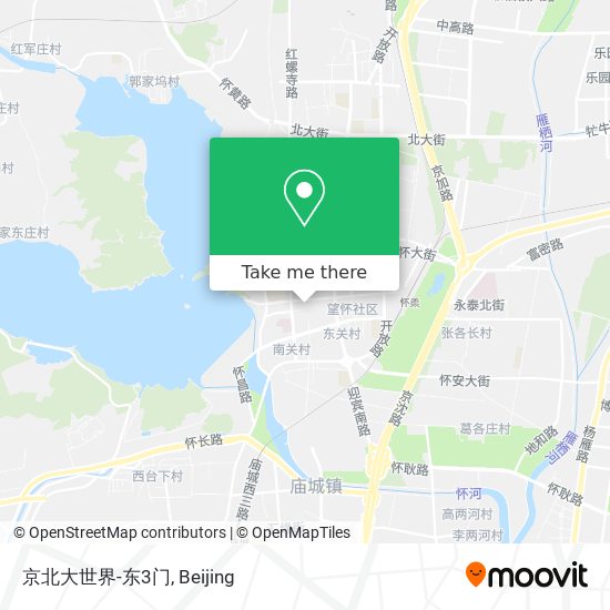 京北大世界-东3门 map