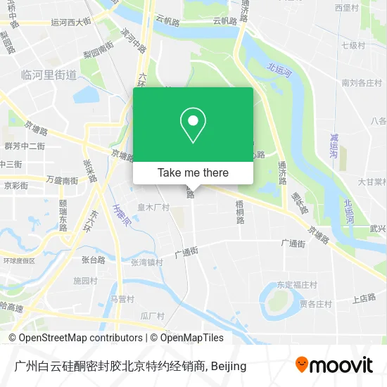 广州白云硅酮密封胶北京特约经销商 map