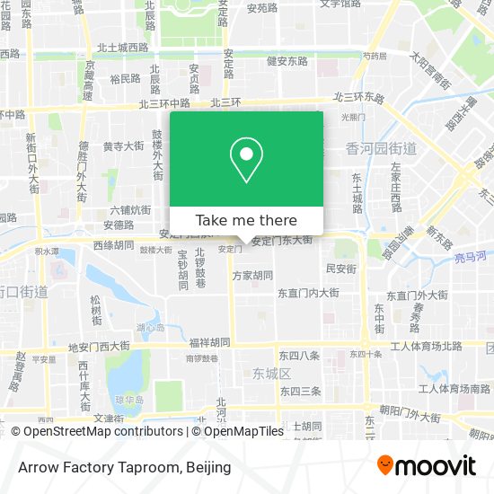 Arrow Factory Taproom map