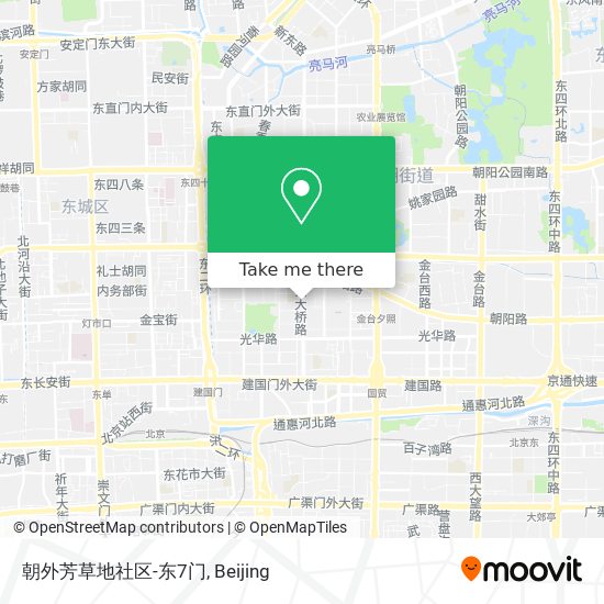 朝外芳草地社区-东7门 map