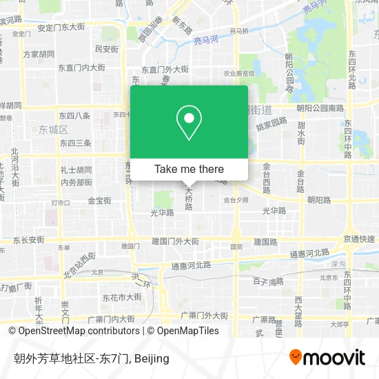 朝外芳草地社区-东7门 map