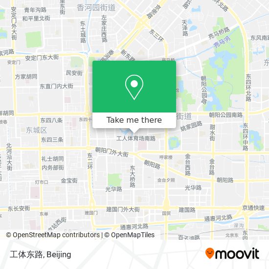 工体东路 map