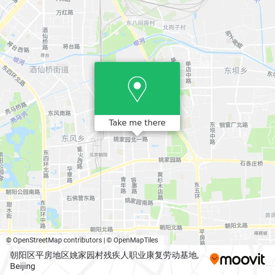 朝阳区平房地区姚家园村残疾人职业康复劳动基地 map
