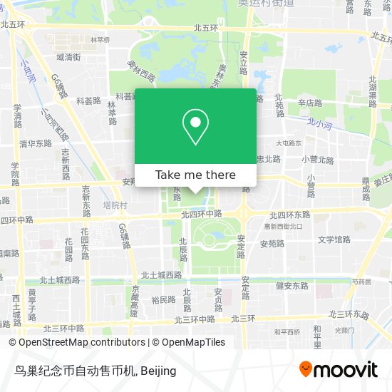 鸟巢纪念币自动售币机 map