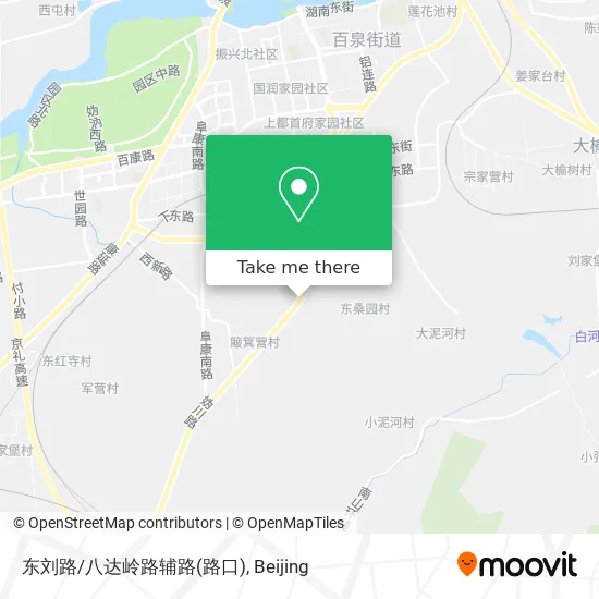 东刘路/八达岭路辅路(路口) map
