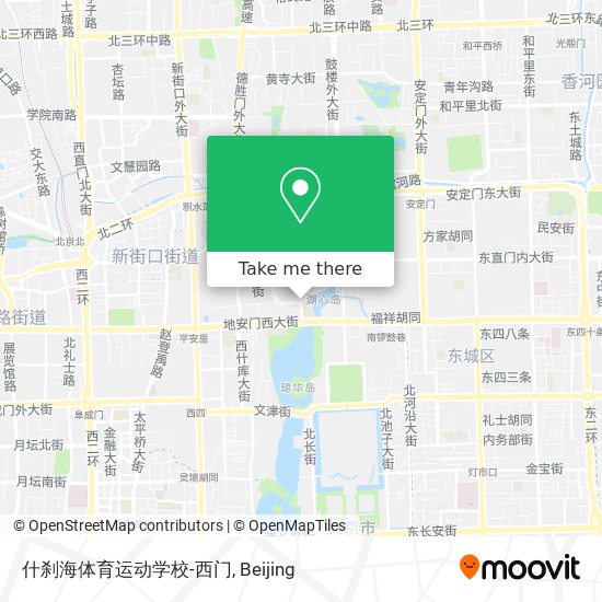 什刹海体育运动学校-西门 map