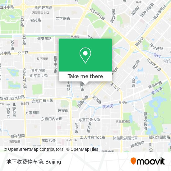 地下收费停车场 map