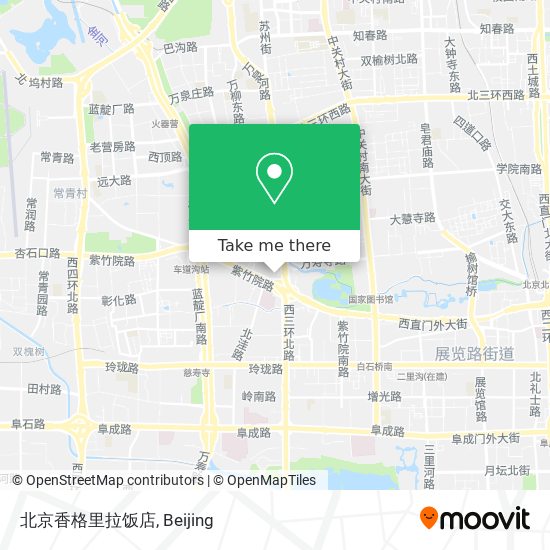 北京香格里拉饭店 map