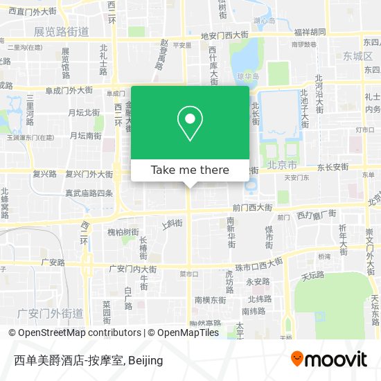 西单美爵酒店-按摩室 map