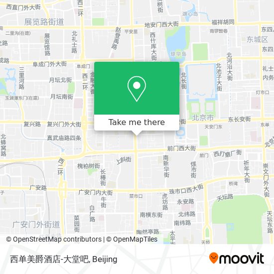 西单美爵酒店-大堂吧 map