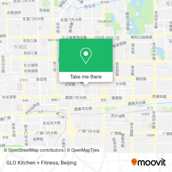GLO Kitchen + Fitness map