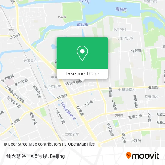 领秀慧谷1区5号楼 map