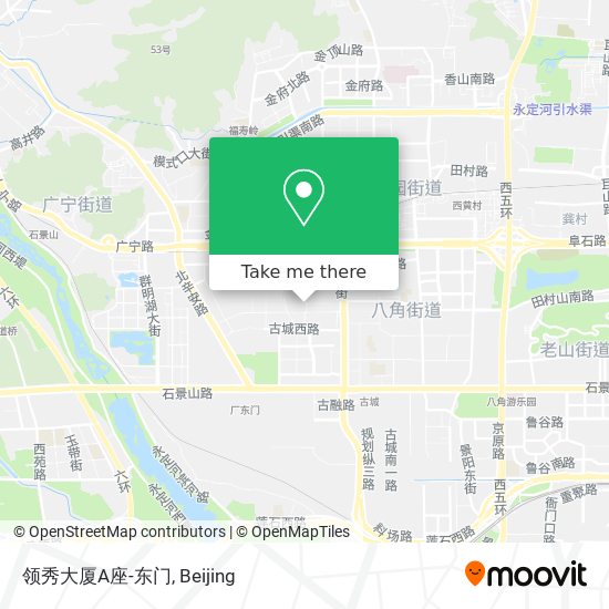领秀大厦A座-东门 map