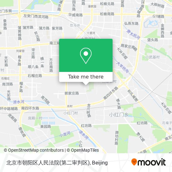 北京市朝阳区人民法院(第二审判区) map