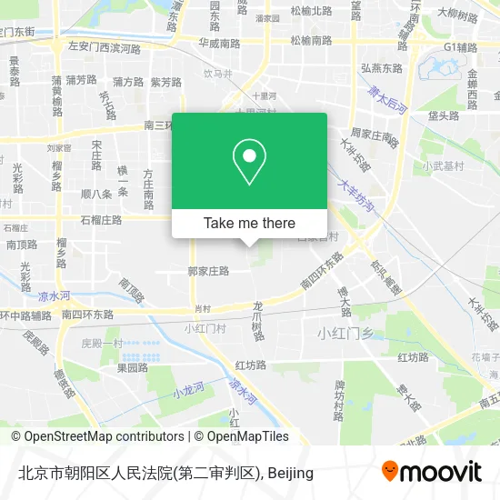 北京市朝阳区人民法院(第二审判区) map