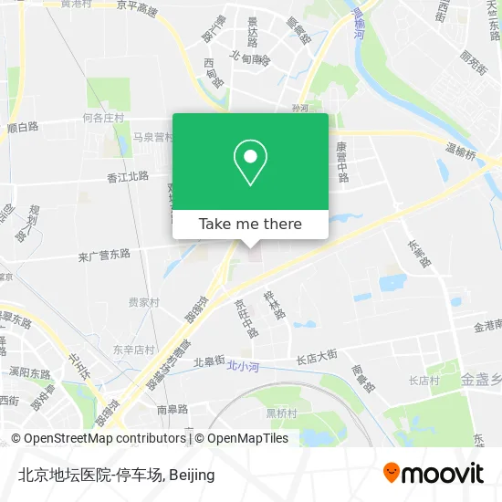 北京地坛医院-停车场 map