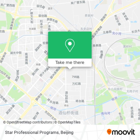 Star Professional Programs map