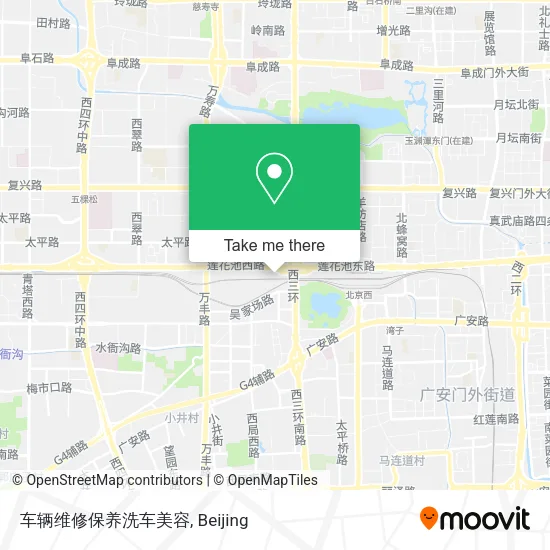 车辆维修保养洗车美容 map