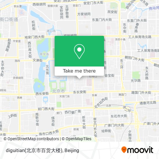 diguitian(北京市百货大楼) map