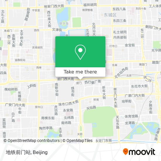 地铁前门站 map