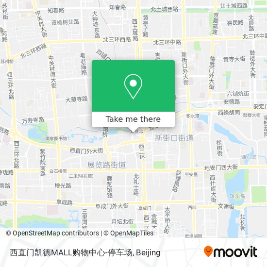 西直门凯德MALL购物中心-停车场 map