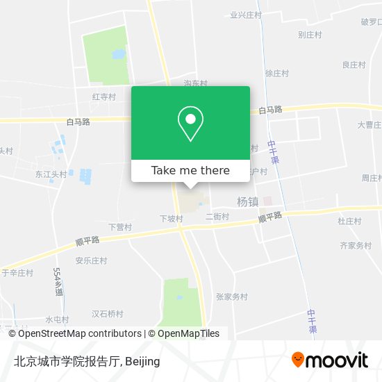 北京城市学院报告厅 map