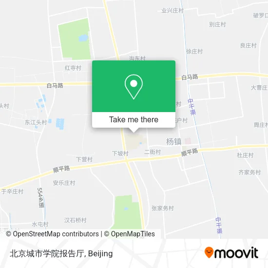 北京城市学院报告厅 map