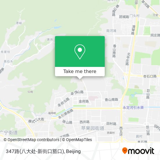 347路(八大处-新街口豁口) map