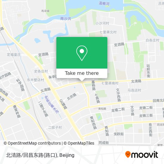 北清路/回昌东路(路口) map