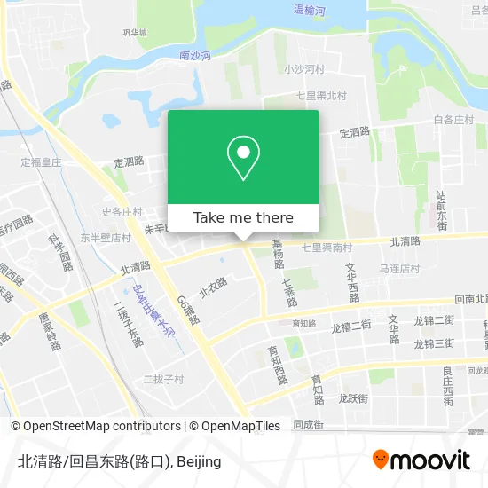 北清路/回昌东路(路口) map