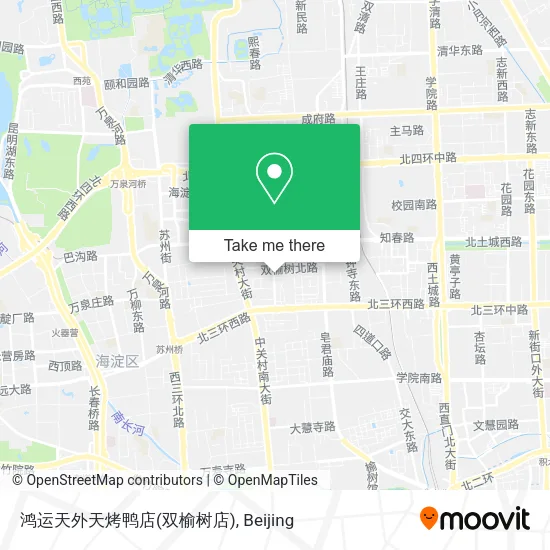 鸿运天外天烤鸭店(双榆树店) map