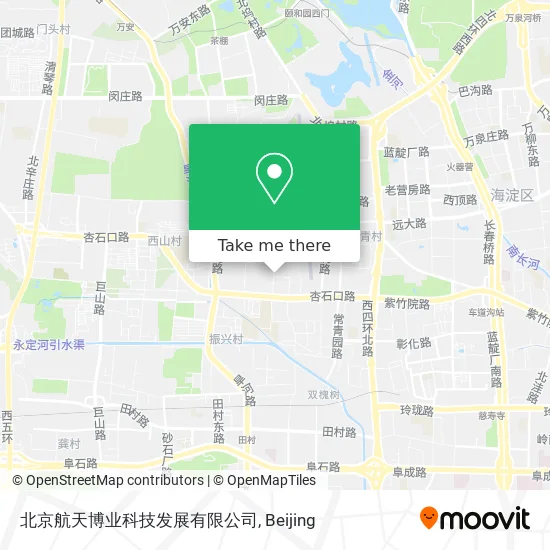 北京航天博业科技发展有限公司 map