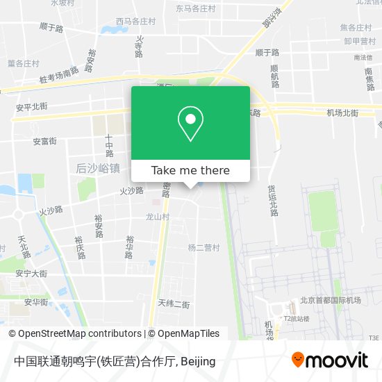 中国联通朝鸣宇(铁匠营)合作厅 map