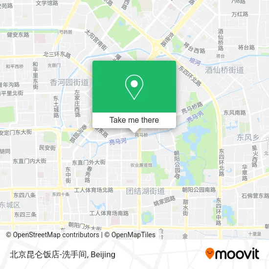 北京昆仑饭店-洗手间 map