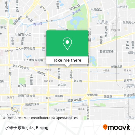 水碓子东里小区 map