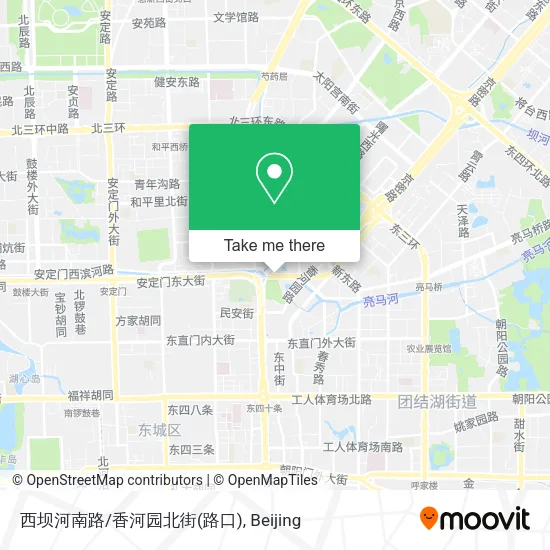 西坝河南路/香河园北街(路口) map