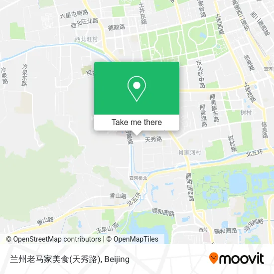 兰州老马家美食(天秀路) map