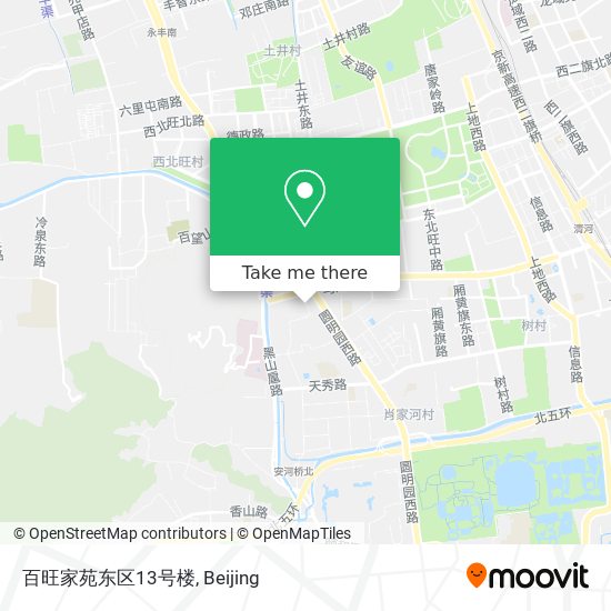百旺家苑东区13号楼 map