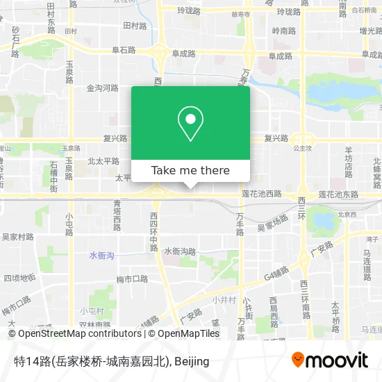 特14路(岳家楼桥-城南嘉园北) map