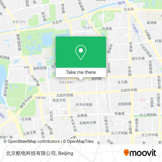 北京酷电科技有限公司 map