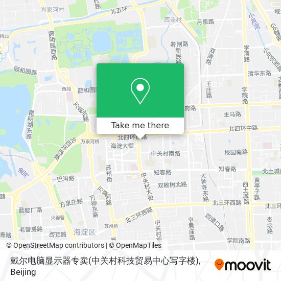 戴尔电脑显示器专卖(中关村科技贸易中心写字楼) map