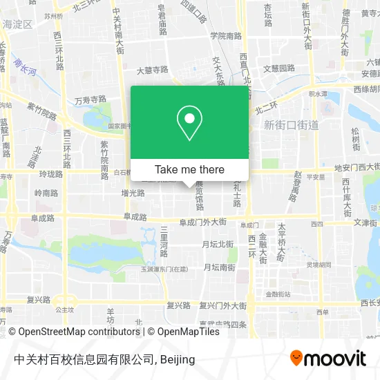 中关村百校信息园有限公司 map