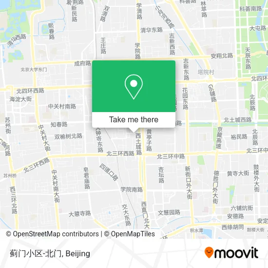 蓟门小区-北门 map