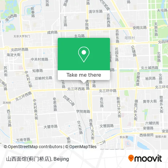 山西面馆(蓟门桥店) map