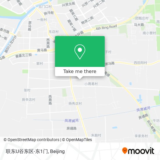 联东U谷东区-东1门 map