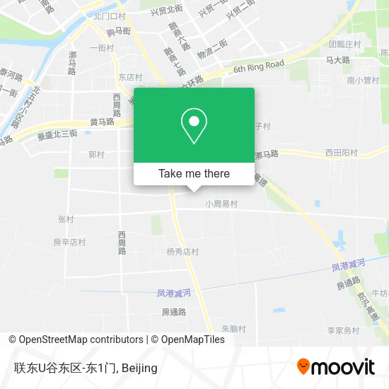 联东U谷东区-东1门 map